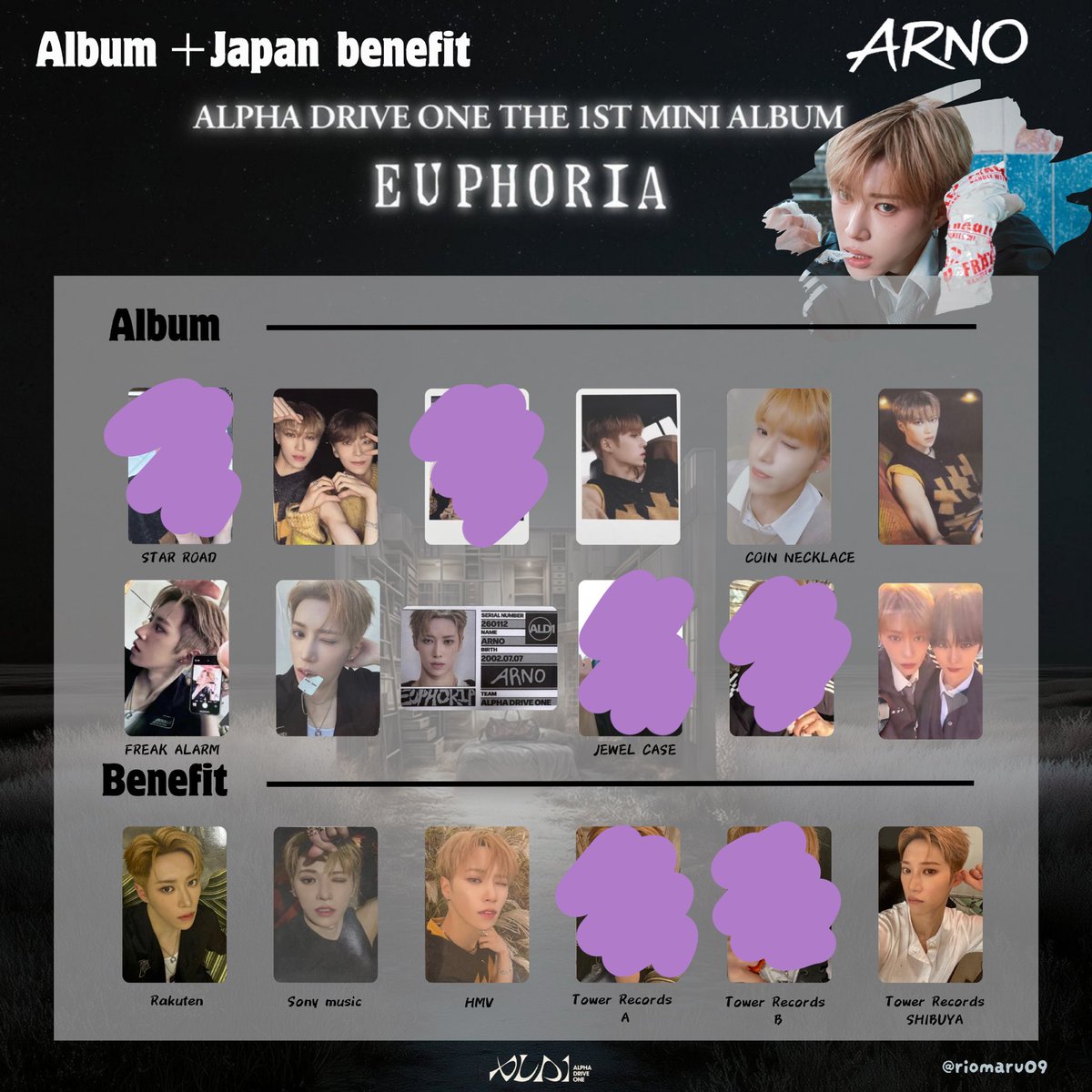 ALPHA DRIVE ONE ALD1 EUPHORIA 封入 トレカ ポカ ポストカード 【譲