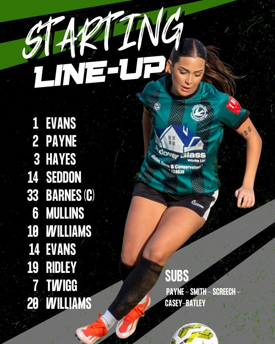 NewStreetLadies's tweet image. You starting line up for our cup semi final versus Winchester City Flyers FC  

#WomensFootball #SRWFL #workinghard  #greeandblackarmy 
@AndoverNSfc @SthRgnWFL @MrsConnolly33 @BasePyramid @Summer_Bean97 @AndoverGlass @Fevogym