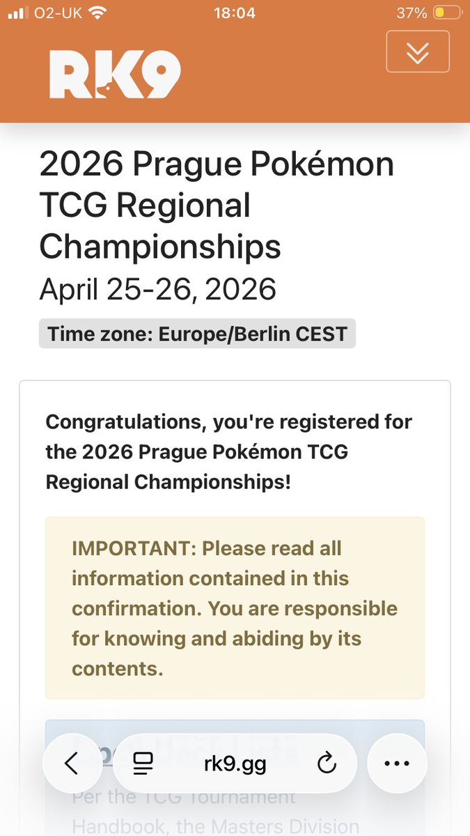 Bit late but registered for Prague regionals.

First time going to Prague, weekend after my birthday also 🍺