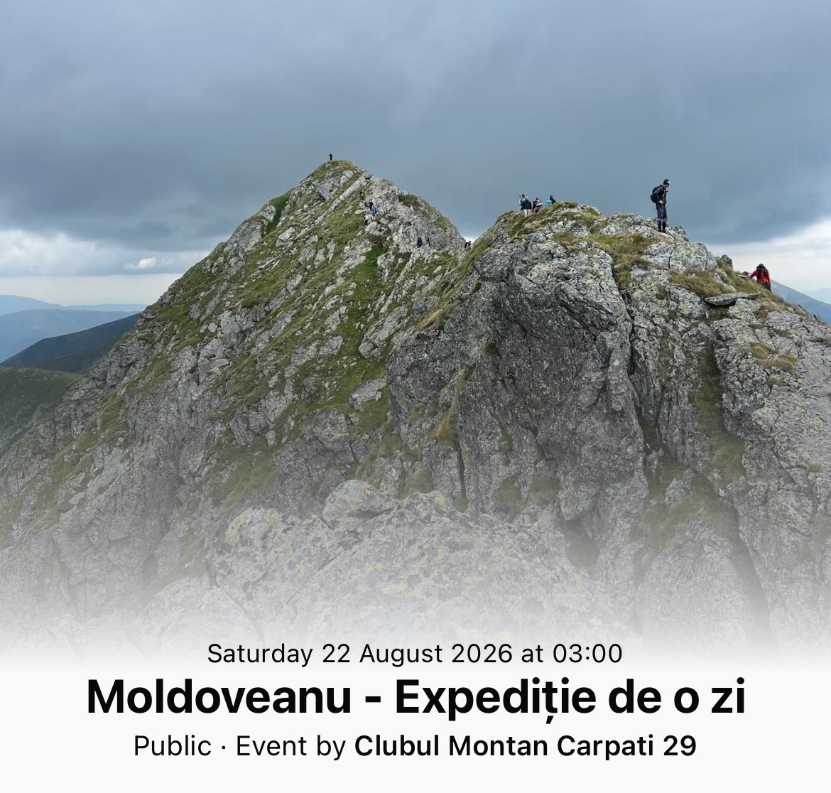 ExtremCMC29's tweet photo. Acoperișul României ne așteaptă! Vf. Moldoveanu – 2544m, provocare de o zi cât pentru un sezon întreg. Creastă, adrenalină și panorame fără sfârșit. 🏔️
#Moldoveanu #Fagaras #Carpati #Romania #Hiking #Drumetie #Summit #MountainVibes #ExploreRomania
Înscrie-te acum!!! https://t.co/LwvBxrkqqs