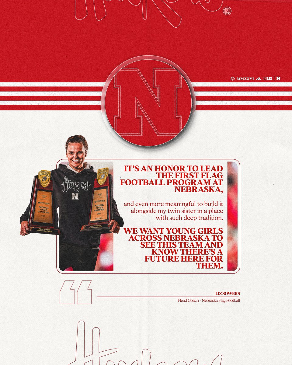 Husker Flag Football tweet media