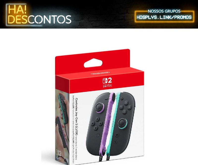 Controle Nintendo Switch 2 Joy-Con Roxo Claro e Verde Claro

💸 R$ 639,90 em até 10x sem juros
🚚 Frete Grátis
🔗 s.shopee.com.br/4fr4cm5WDR

๏ Resgate cupom de R$60 aqui:
🔗 s.shopee.com.br/8KkKuveF7P