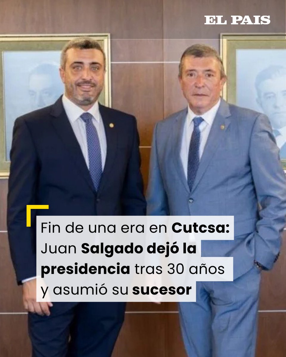 elpaisuy's tweet photo. Juan Pablo Salgado asume la presidencia de Cutcsa en un cambio histórico tras 30 años de liderazgo de su padre. La transición, planificada desde 2019, garantiza estabilidad operativa y estratégica en la empresa https://t.co/AEPGorAe0v https://t.co/m7cppL05Ol