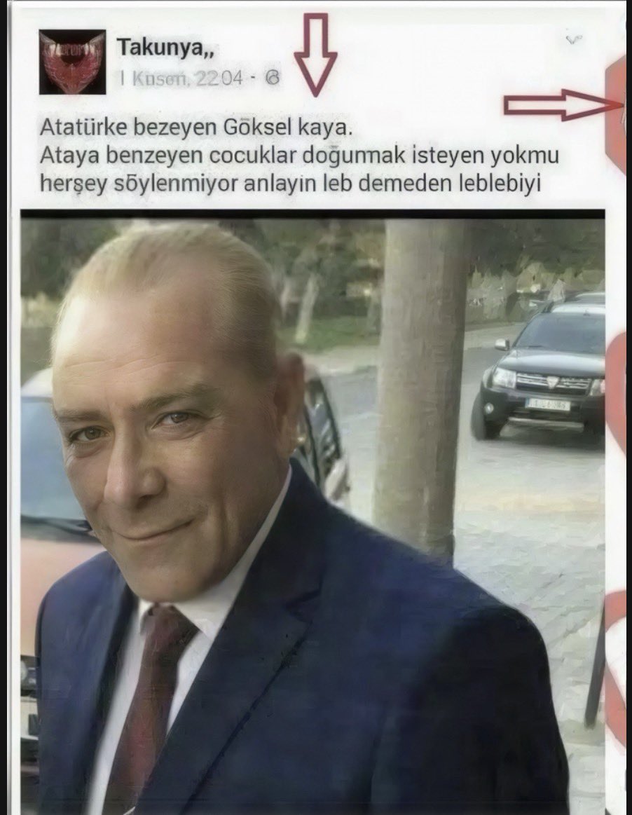 mucazat_'s tweet photo. Ataya benzeyecek çocuklar doğurmak için Atatürk’e benzeyen Göksel Kaya’ya d*malmak için gizli kampanya yapan şu zihniyet bizlere yobaz kendilerine çağdaş diyorlar. https://t.co/RIri2jL6vG