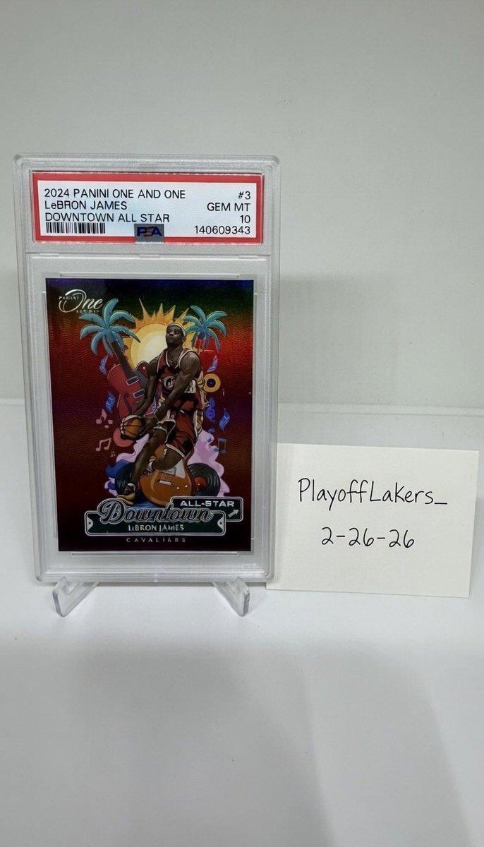 joessportscard's tweet photo. 🎁Appreciation Day Giveaway🎁

Winner Announced Wednesday

🔥 2024 Panini One and One LeBron James Downtown All Star PSA 10

To enter
1. Follow
2. Retweet
3. Like
4. Comment
5. Dm me for a better chance https://t.co/sFPVHW2oWX