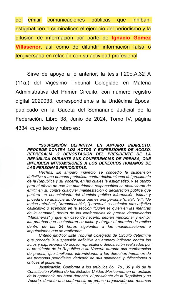 🟢 | IMPORTANTE: 'INFODEMIA' YA NO PUEDE DECIR QUE MIS TUITS SON FALSOS SIN PRESENTAR EVIDENCIA TÉCNICA

Un juez me concedió una suspensión provisional y ordenó al gobierno federal —entre las dependencias señaladas, el Sistema Público de Radiodifusión del Estado Mexicano (SPR),