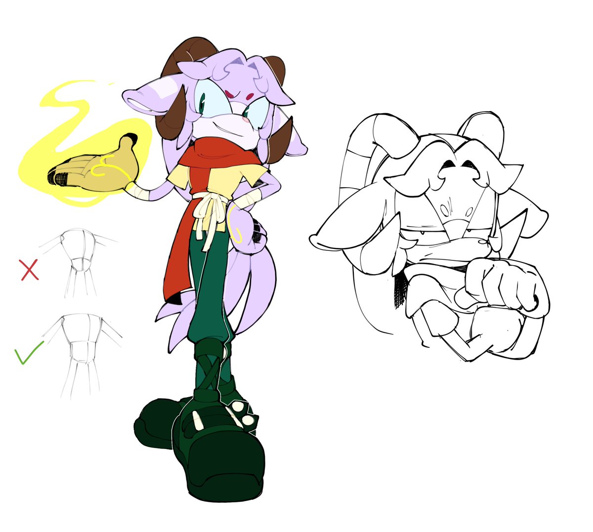 Well, I made this kind of "reference" with Mu these days too (?

#SonicTheHedgehog #sonicoc