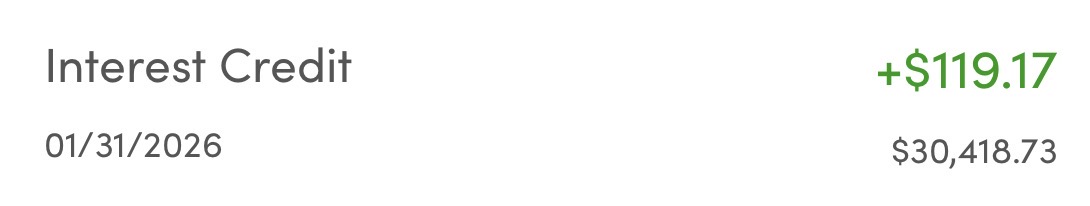 My emergency funds pay me $119 EVERY month

I use CIT Bank which has a 3.75% APY

If that same $119/month went into $VOO at 8%:

30 years → $177,000.

Cash protects you.

Investing builds you.