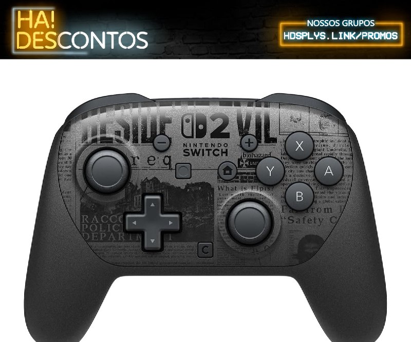 ✨LANÇA AMANHÃ
Nintendo Switch 2 Pro Controller Resident Evil Requiem Edition

💸 R$ 650,99 no PIX, ou
💸 R$ 699,90 em até 10x sem juros
🚚 Frete Grátis
🔗 amzn.to/4ry3wlK