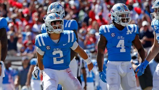 What God promised, He delivered 😤🙏🏽 FIRST SEC OFFER‼️ Blessed to receive an offer from Ole Miss 🔵🔴
#AGTG #Rebels 
<a href="/coachkitchens42/">Matt Kitchens</a> 
<a href="/OleMissFB/">Ole Miss Football</a> 
<a href="/Cairo_Football/">Cairo Football</a> 
<a href="/Coach_WRC/">Will Christopher</a> 
<a href="/RecruitGeorgia/">Recruit Georgia</a>