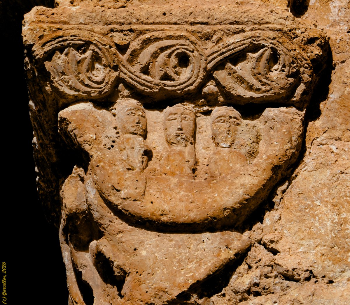 LorenzoGarciaCe's tweet image. El viaje de las almas. Iglesia de San Ginés. Rejas de San Esteban, Soria, España. Febrero de 2026. 

#garcellor #iglesiadesangines #rejasdesanesteban #romanicosoriano #romanico #capiteles