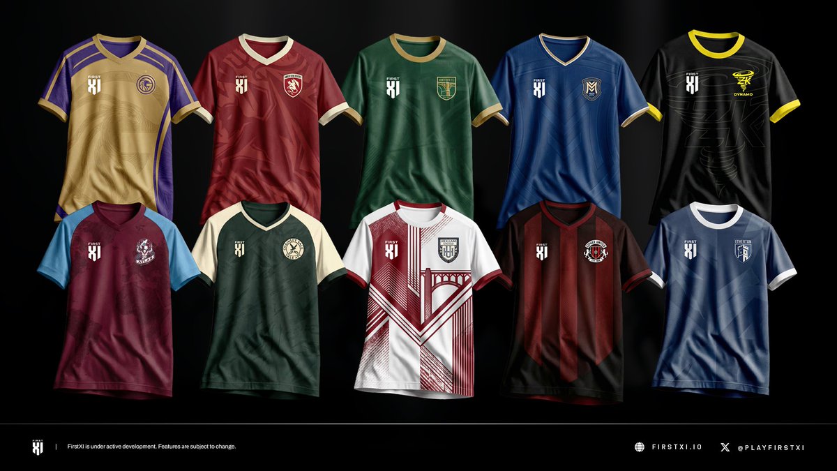 PlayFirstXI's tweet photo. This is what your club looks like on matchday.

Which First XI home kit is the best of the bunch? 👀 https://t.co/bB8lQ34KnI