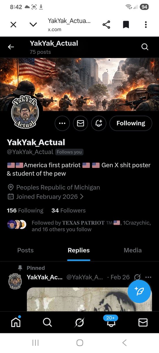 Anyone want to help a new account get some followers
<a href="/YakYak_Actual/">YakYak_Actual</a> 🇺🇸
F&amp;R
🇺🇸