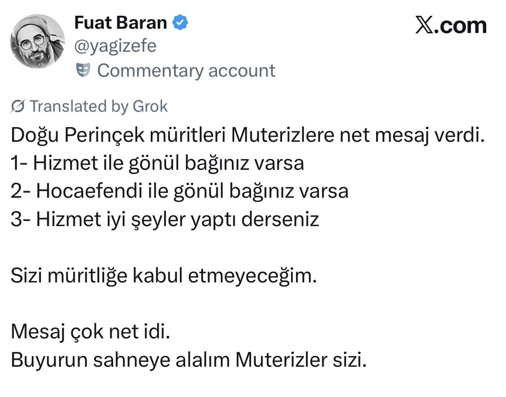Birileri Türkiyede masumlar var hapiste, 10 senedir o kadar kişi mağdur oldu sürüldü öldü, bu zulme dur demek için padişahından padişahın itine kadar her kapı çalınmalı der, bunun için insiyatif alır karınca gibi yol almaya çalışır; birileri de dalga geçer küçümser. Allah