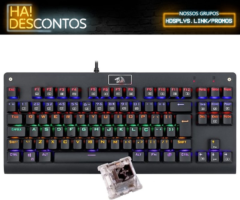 Teclado Mecânico Gamer Redragon Dark Avenger RGB (Switch Blue) - Preto

💸 R$ 167,90 em até 10x sem juros
🚚 Frete Grátis
🔗 amzn.to/4qXH6Ju