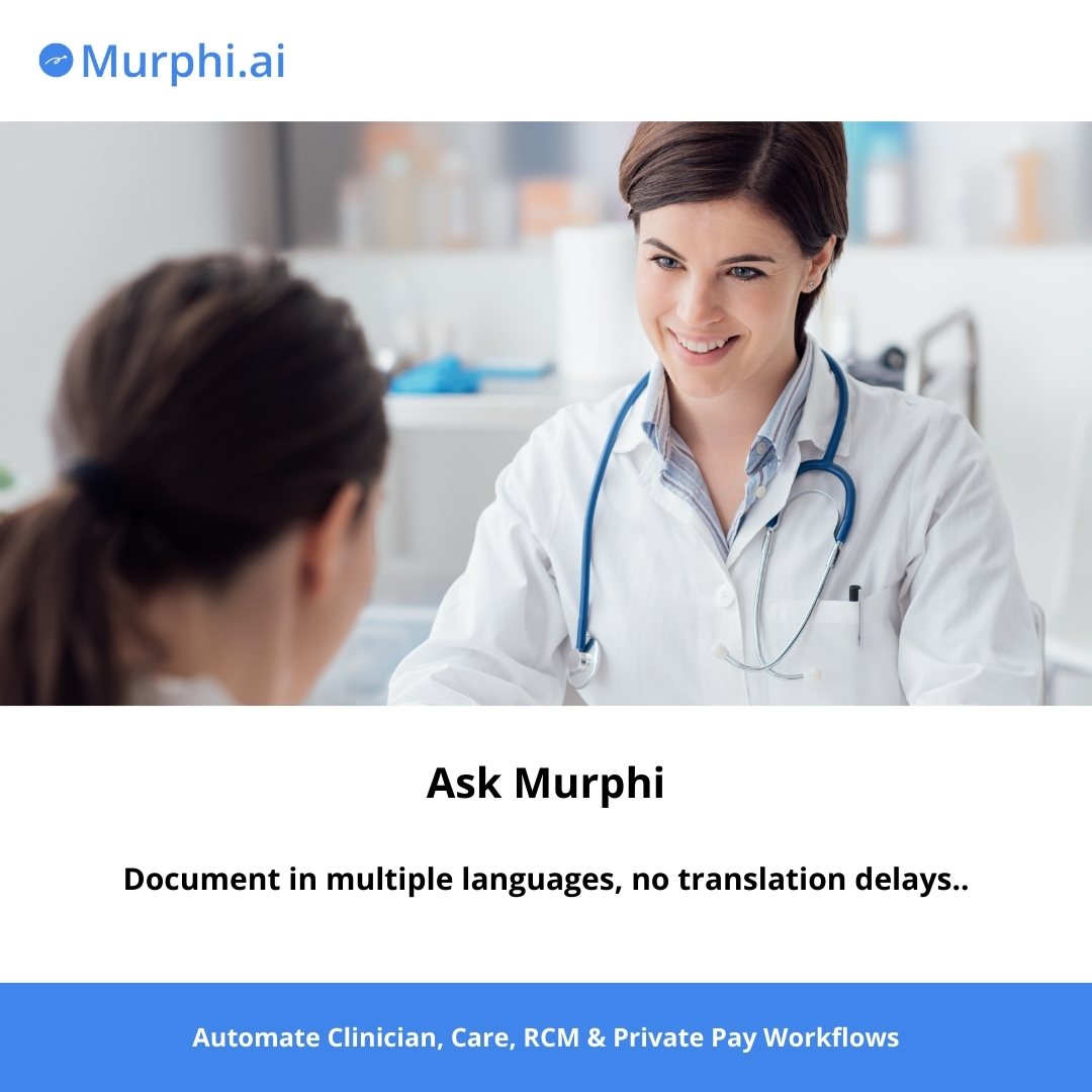 MurphiAI's tweet image. Global Care. Instant Documentation.

In home health, language should never slow care down. Murphi.ai enables clinicians to document in their preferred language,while generating compliant, structured notes instantly.

#MurphiAI #HealthcareAI #HomeHealthAI #HospiceAI