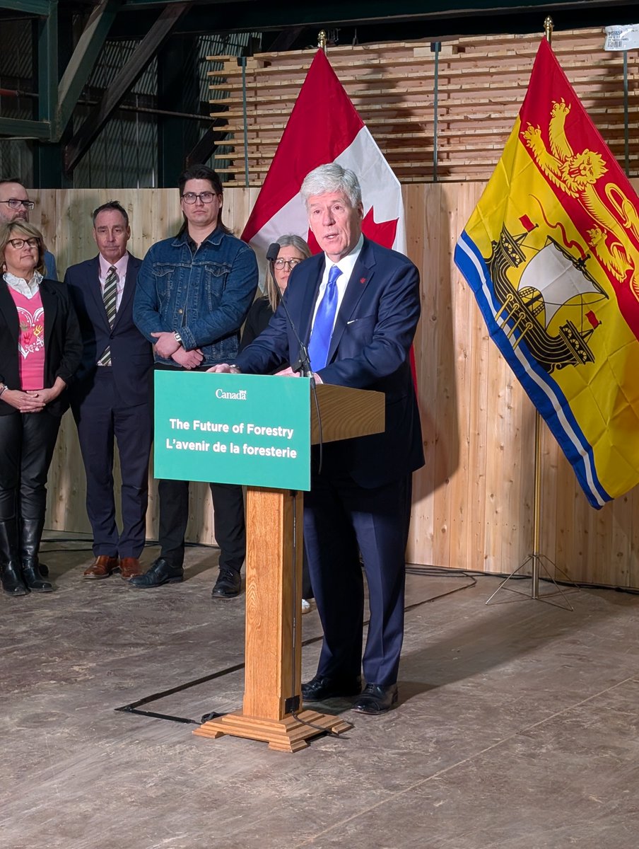 MarwoodLtd's tweet photo. Minister Hodgson visited Marwood to announce funding for projects across NB's forestry sector. He was joined by Premier Susan Holt, the two highlighted the need to support the people/communities who rely on the industry &amp; positioning the sector for long‑term stability and growth. https://t.co/cPHbqMc26a