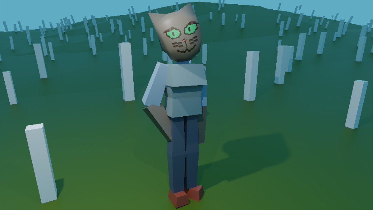 Working on a new style

heres the prototype model

i call her Protabby :3
#art #3d #blender #3dart #furry #lowpoly #lowpolyart #pixelart