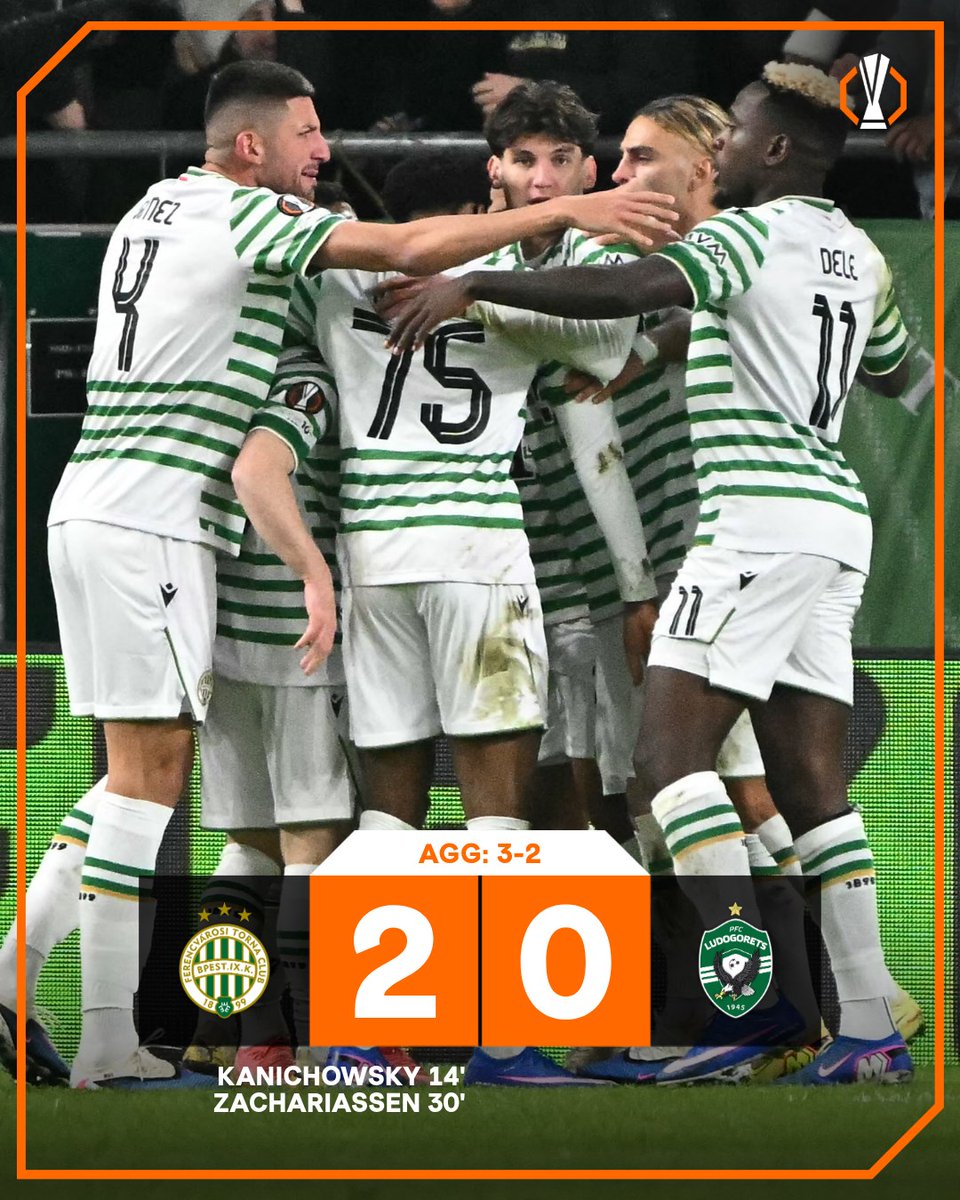 Ferencváros turn the tie around 💚

#UEL