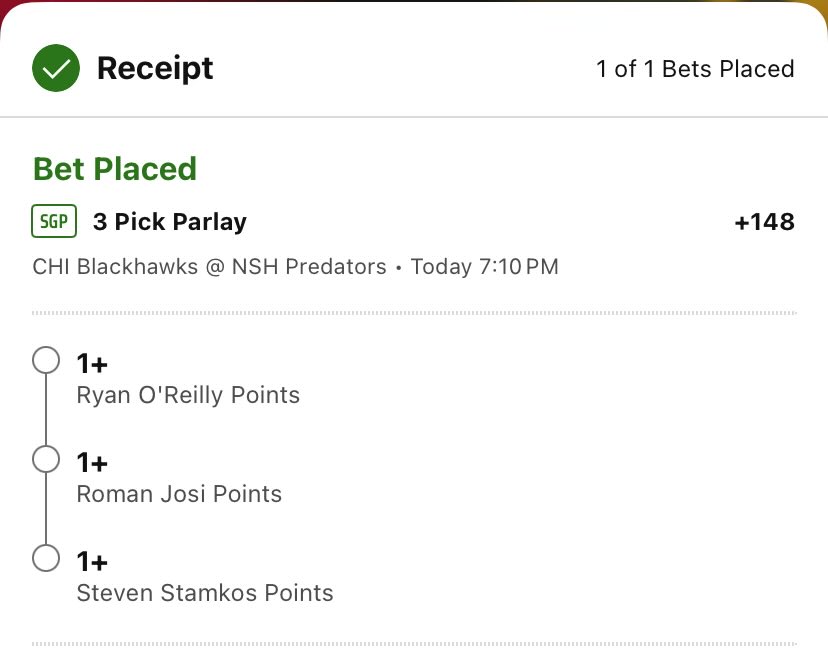 quesobetz's tweet image. Hearing complaints that I never give + money plays for my Pick of the Day 🤔

Let’s change that 🫡 +148 | 1 Unit 🐆

Yesterday we improved the #POD to 8-2, with our 8th in a row! 

Who’s tailing for W # 9??? 

#Smashville #WinStreak 🏒🥅