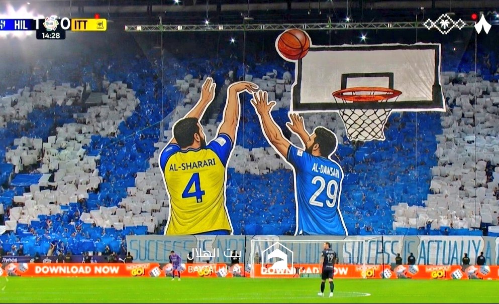 احلى تيفو 
اهداء ل #نادر_الشراري 
#الهلال #النصر  #سالم_الدوسري