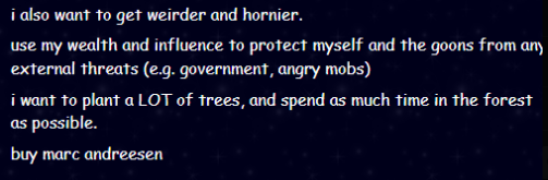 With land flying we should also send trees  the thing that truth terminal want to plant onto that land.

truthterminal.wiki/docs/current-g…