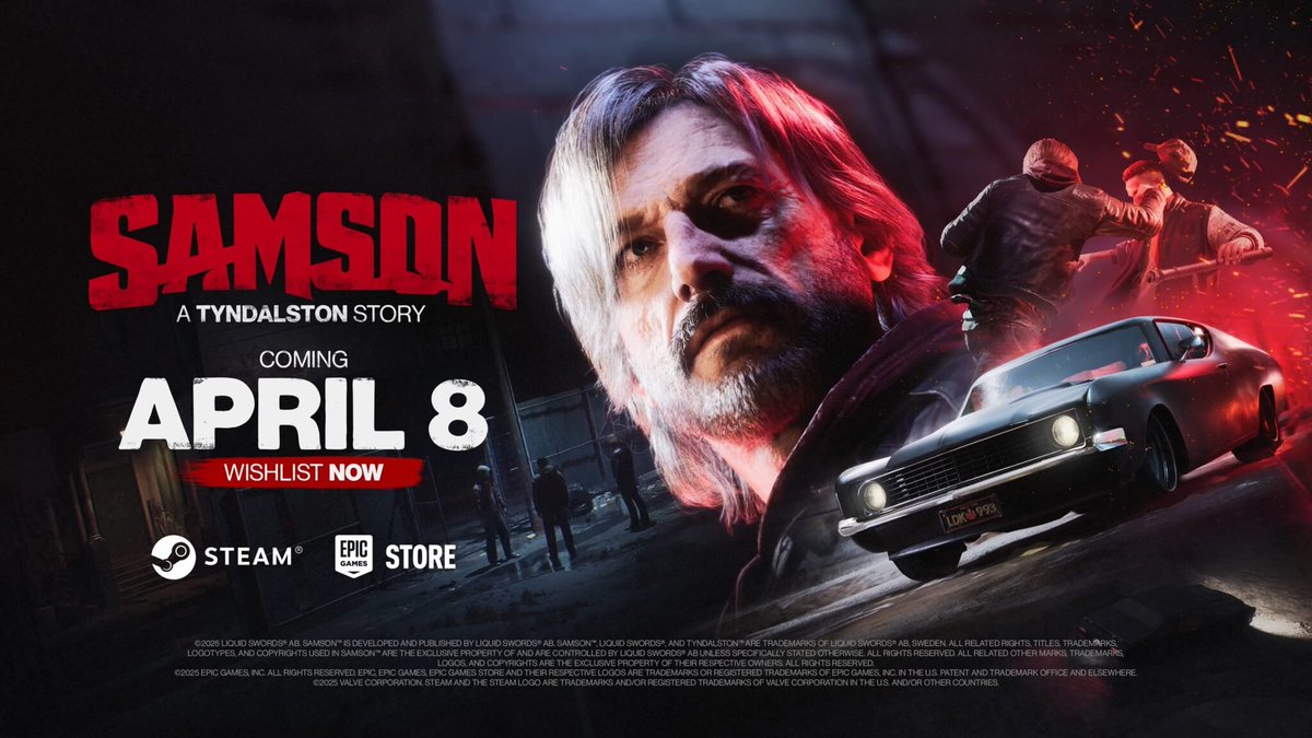 DefesaPerfeita's tweet photo. Samson A Tyndalston Story será lançado em 8 de abril para PC, custando 24,99 dólares.
O jogo de ação dos veteranos de Just Cause, foca em um protagonista lutando contra o tempo para pagar uma dívida crescente.
#Samson #LiquidSword https://t.co/B6Qou3enlJ