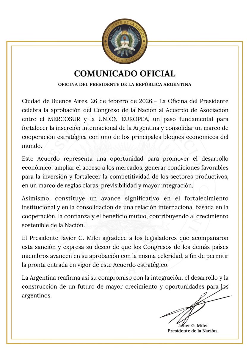 Oficina del Presidente tweet media