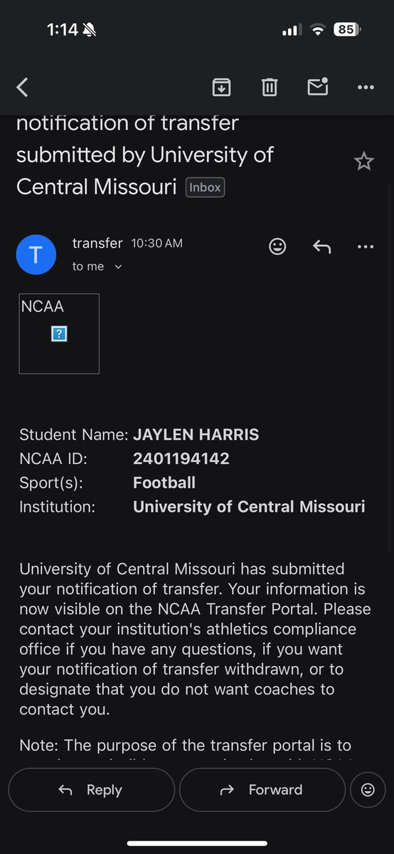 Jaylen harris tweet media