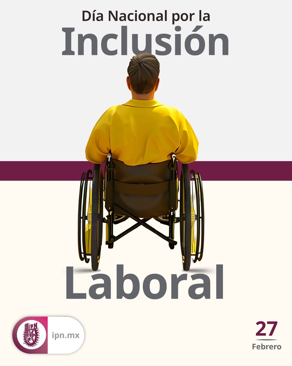 IPN_MX's tweet photo. 🤝 En el Día Nacional por la Inclusión Laboral, refrendamos nuestro compromiso de impulsar espacios donde todas y todos tengan la oportunidad de crecer, aportar y transformar su entorno. Porque la diversidad nos enriquece y nos acerca a un futuro con más igualdad. 💼✨
#Huélum https://t.co/7jIL2ejcTM