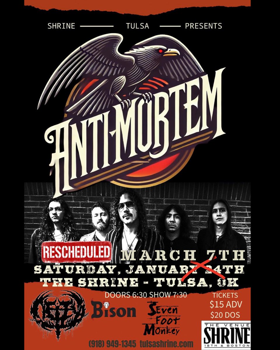 First show in a few years hope to see yall in Tulsa @theshrine