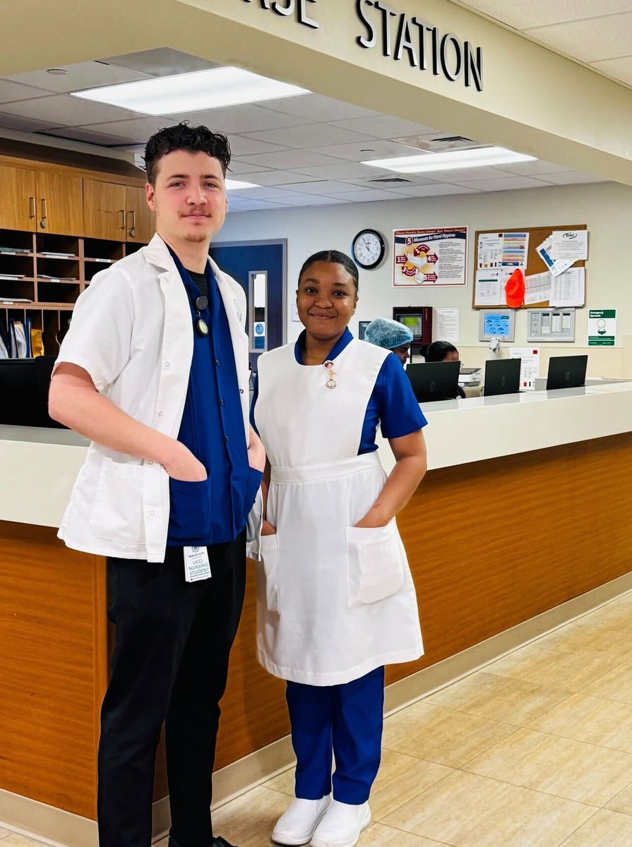 We're excited to welcome to Health City, the newest and largest cohort of the 2nd year Ruth Eleanor McLaughlin School of Nursing at UCCI for their rotations.

Ronny and Nkosasana (pictured) are among these future nurses, and we're happy to be contributing to their career growth.