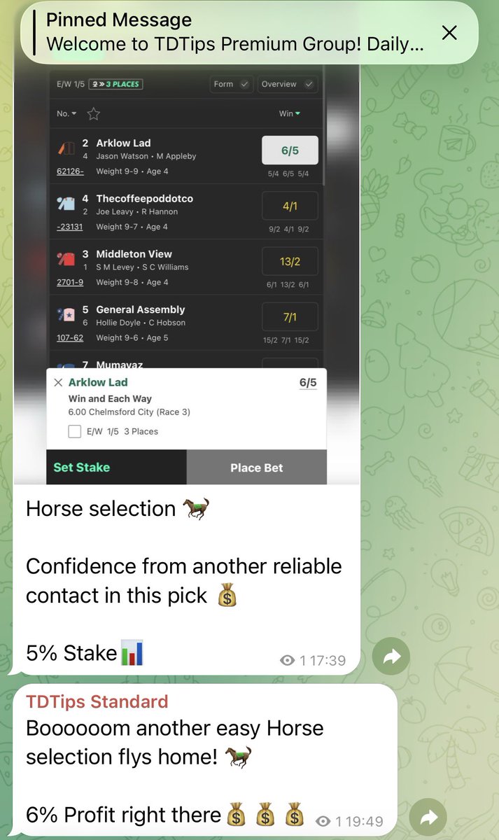 TDTips0's tweet photo. Back to back 5% Horse winners! 🏇 

Up to over 31% profit in February alone!💰💰💰

Don’t miss out on our daily tips ⬇️ 

https://t.co/qkUbOBLTNf https://t.co/QKTFA9uOoE