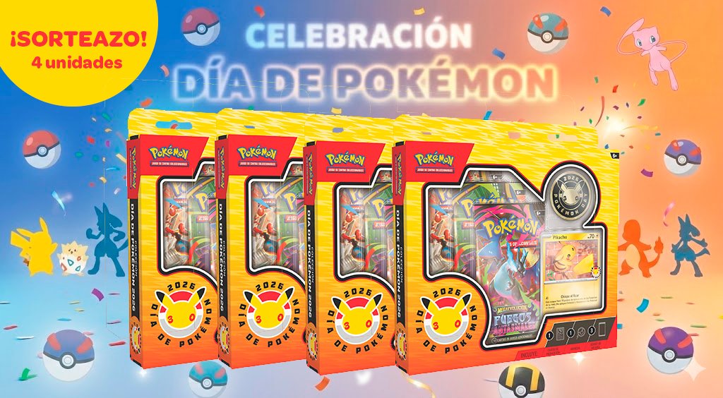 ¡Celebramos el #PokémonDay por todo lo alto!
⚠️SORTEAZO⚠️

¡Tenemos 4 cajas especiales del 30 aniversario #Pokémon! Fans del TCG, todo vuestro 👇

✅ Haz Fav y RT
✅ Menciona a un amigo con #CarrefourConPokémon
✅ Sigue a <a href="/Bandai_es/">Bandai España</a>
✅ Participa tanta veces como quieras

¡Solo
