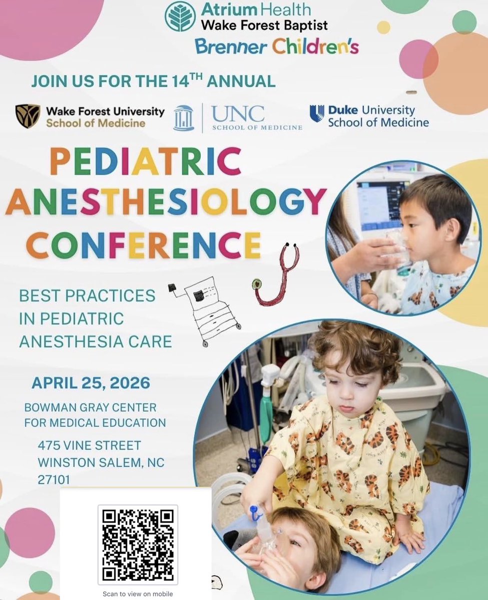 Wake Forest Anesthesiology tweet media