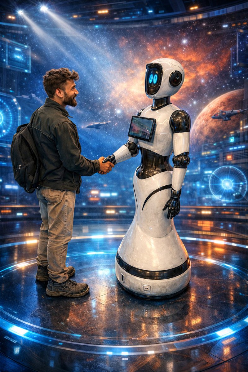 Ind_E_Genius's tweet photo. A New Era !!!
A New Chapter !!!

#AI #technology #Robot https://t.co/jlbi0IY2c0