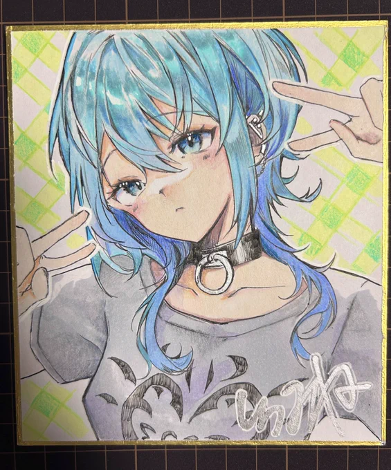 色紙出品いたしました! すでにご購入いただいたものもあり、ありがとうございます! 残りこちら2点です