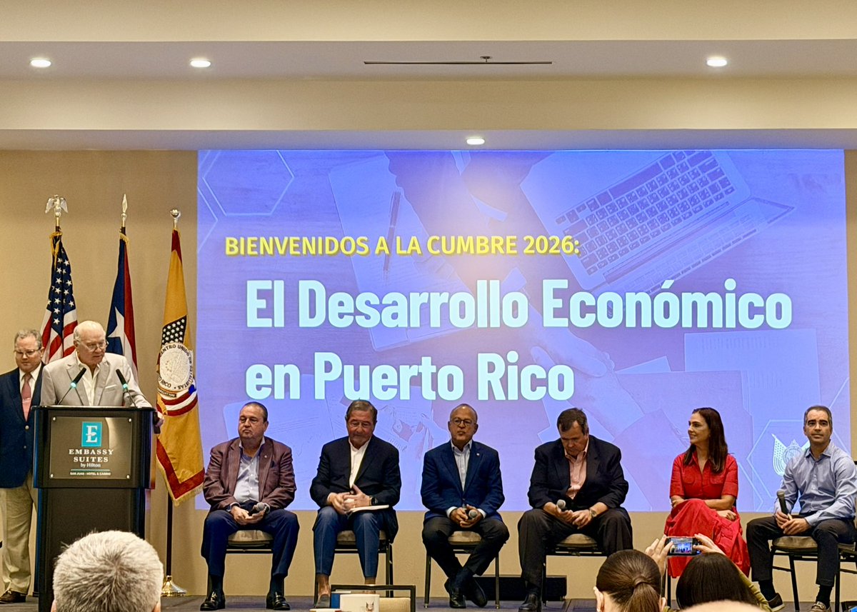 olvinvalentinpr's tweet photo. En la Cumbre de Desarrollo Económico 2026 del @CUDPuertoRico, donde líderes de distintos sectores intercambian visiones y estrategias para fortalecer la economía. En ese contexto, siempre es importante enfatizar que ES POSIBLE alcanzar desarrollo económico de forma sostenible. https://t.co/4bGS8rFJgx