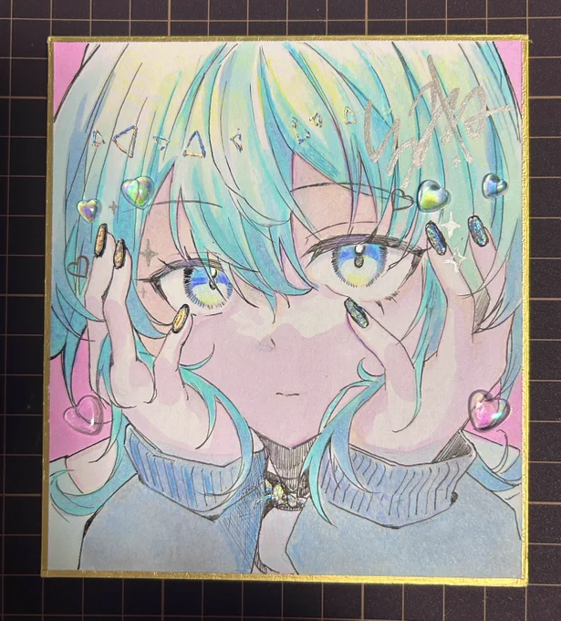 色紙出品いたしました! すでにご購入いただいたものもあり、ありがとうございます! 残りこちら2点です