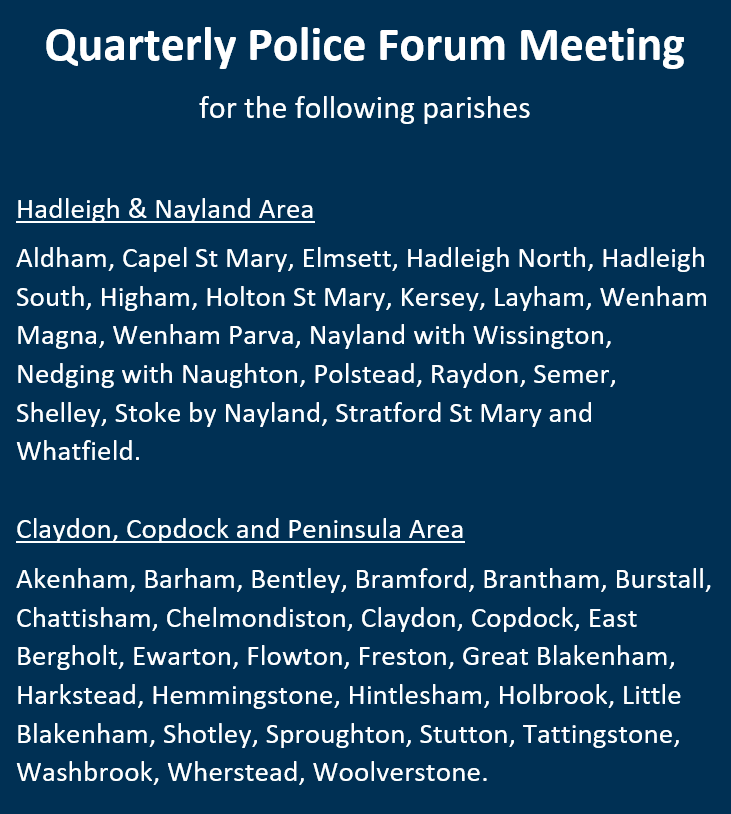 Hadleigh and East Babergh Police tweet media