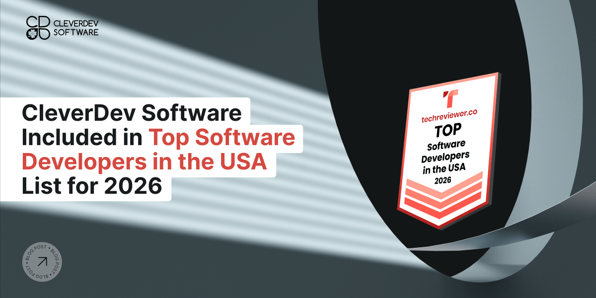 CleverDevSoft's tweet photo. CleverDev Software is named to the Top Software Developers in the USA list by https://t.co/rQ5v5XQhxi. Custom web, cloud &amp; AI solutions built for scale — https://t.co/GPIGeYBBZg
#CleverDevSoftware #SoftwareDevelopment https://t.co/dPQZjqwHZA
