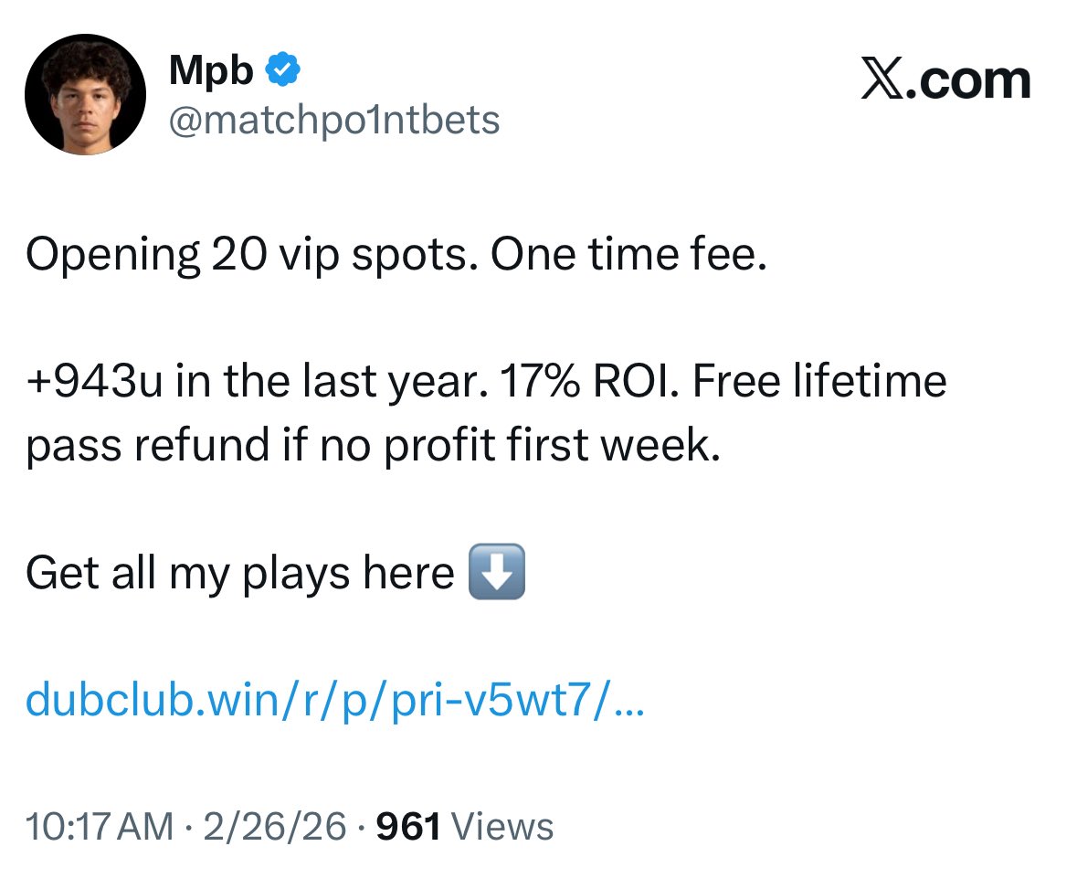 The Capper Tracker tweet media