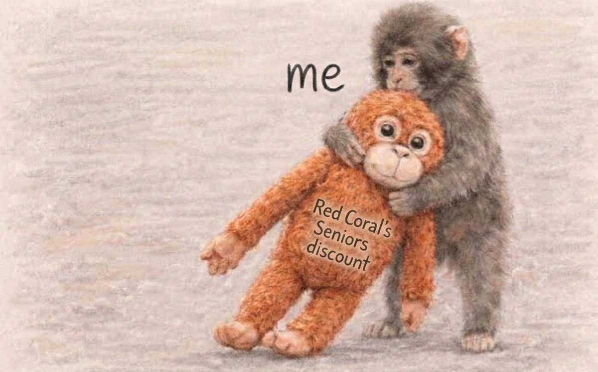RedCoralFashion's tweet image. Me making sure I never miss Red Coral’s Seniors Discount 🐒🧡

Visit us in St. Jacobs &amp;amp; Stratford ✨

#SeniorsDay #RedCoralStyle #ShopAndSave #BoutiqueLove #TreatYourself
