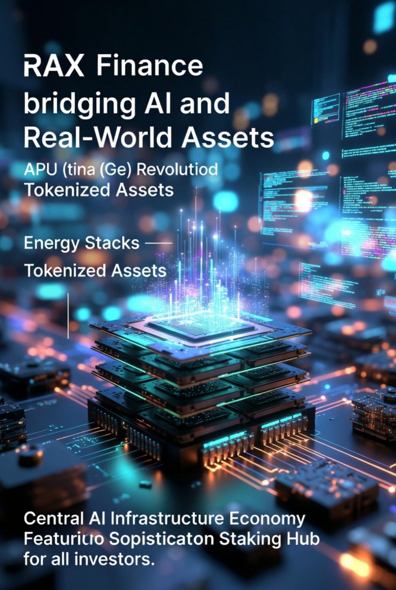 kuddus0356575's tweet photo. @RaxFinance  Bridging AI and Real-World Assets (RWA)
In the rapidly evolving landscape of blockchain technology, two sectors are currently stealing the spotlight: Artificial Intelligence (AI) and Real-World Assets (RWA). RAX Finance stands at the intersection of these two powerhouses, creating a unique ecosystem for the next generation of investors.
What is RAX Finance?
RAX Finance (formerly known as HashPower) is a full-stack RWA layer built specifically for AI infrastructure. It specializes in converting AI computing power and energy resources into digital assets. In simpler terms, it allows users to invest in the hardware and energy that drive the global AI revolution.
Key Features of RAX Finance:
GPU & Energy Tokenization: It tokenizes high-performance GPU chipsets and energy stacks, enabling users to earn on-chain yields from physical infrastructure.
AI Infrastructure Economy: By capitalizing on the massive demand for AI processing power, it creates a financial layer where computing power is treated as a tangible asset.
Security & Transparency: Through strategic partnerships such as their collaboration with BlockSec Arena RAX Finance ensures institutional-grade security and transparency within its ecosystem.
Yield Aggregation: The platform functions as a sophisticated staking hub, allowing users to generate passive income on their crypto holdings through AI-backed assets.
Why RAX Finance is a Project to Watch
The world is currently facing a massive shortage of computing power (GPU) due to the AI boom. RAX Finance addresses this by decentralizing access to AI infrastructure. It democratizes the sector, allowing retail investors to participate in the backend economy of global AI projects a space previously reserved for tech giants.
RAX Finance at a Glance:
Project Type: RWA (Real World Assets) + AI Infrastructure.
Token Symbol: $RAX
Mission: To make AI computing resources accessible and investable for everyone.
Final Thought:
As the narrative of "AI meets Blockchain" continues to grow, projects like RAX Finance provide the physical foundation needed for this digital future.