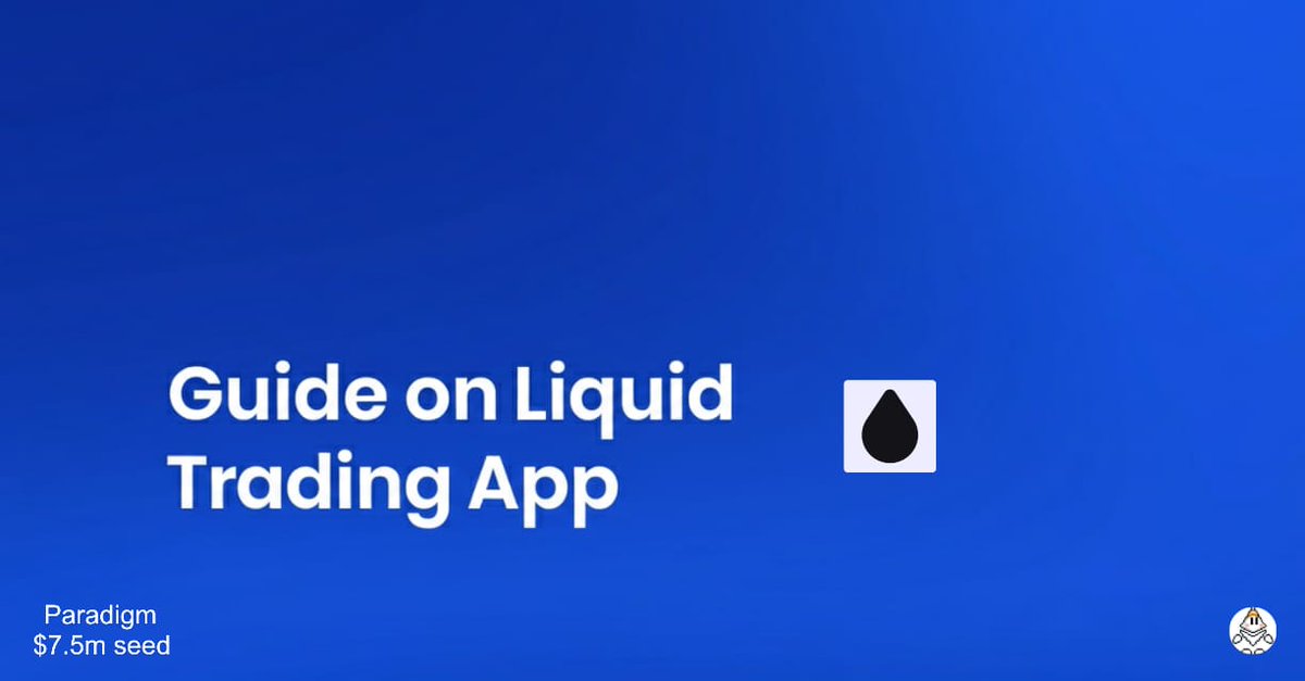 Onoja_Cee's tweet photo. Playbook for the @liquidtrading Incentivized Campaign----

Aptos delivered a legendary airdrop just months after the previous bear market. I believe there’s an Aptos 2.0 hidden in the current cycle, and Liquid Trading backed by Paradigm with $7.5M raise is a prime candidate.

Liquid is an all-in-one decentralized trading app for Perps, Spot, Prediction Markets, and RWA/IPO assets like Gold.

Here is your step-by-step guide to positioning yourself with as little as $50----

1.  Visit the  app platform and connect your wallet :  https://t.co/DxaJ2naLIA 
Use the same wallet you previously used for trading on Lighter or Ostium to potentially capture any legacy points.

2.  Go to the Profile section (top right). Deposit USDC via Arbitrum, then transfer it from your EVM wallet to your Liquid Perp Account to begin trading.

3.  To climb the leaderboard fast, you need Volume. You don't need a massive bankroll if you use leverage effectively.

-  The Strategy: Trade Perps with high leverage and low margin.
-  The Math: Long $BTC with $50 at 40x leverage = $2,000 position size.
By cycling trades this way, you can generate $500k+ in volume with a relatively small starting balance. Guide > https://t.co/NSE4oXq8vV
Note: Be mindful of fees and slippage during execution.

4.   Other Ways to Earn
If high-leverage trading isn't your style, there are two other main paths:

-   Deposit USDC into the stablecoin vault. You earn a 20% APY while passively accumulating points.

-   You can trade spot tokens to earn points, though the weighting is typically lower than Perp volume.

5.    Community Contribution
Liquid uses a dual-track system for rewards:

- On-chain Points: (The trading/vault steps above).

- Social/Discord: Roles via Discord and Guild contributions. Every role counts toward your final standing. Will talk about this in my next tweet, because it is giving the sentient AGI way of selecting and rewarding contributors.

On a final note, The space is currently boring, this is the best time to farm undiluted opportunities. You can get positioned here with just $50.

Disclaimer: Rewards and airdrops are never 100% guaranteed. Participate at your own risk and only with capital you can afford to lose.