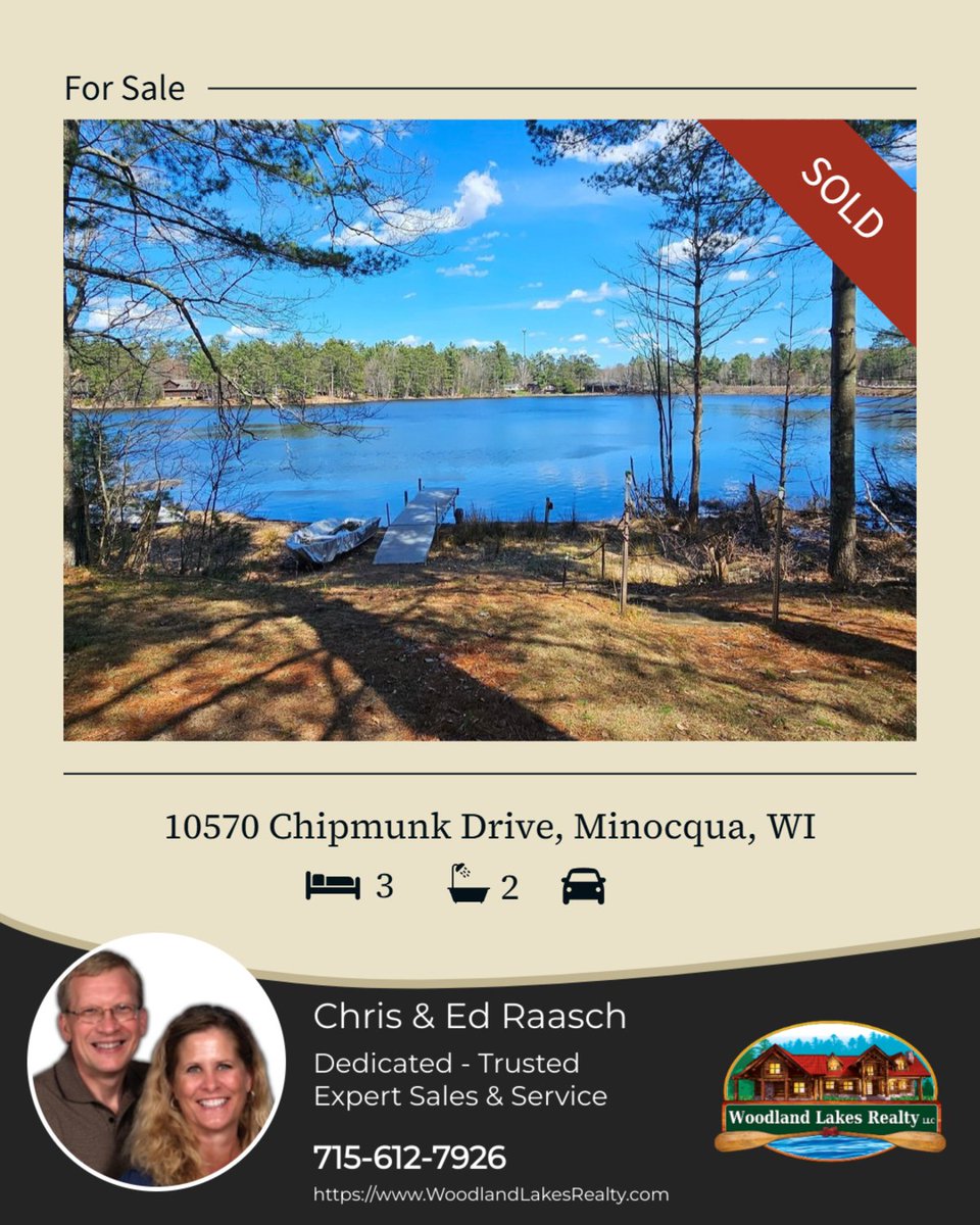 RealEstate54487's tweet photo. 3 bed | 2 bath
📍 10570 Chipmunk Drive, Minocqua, WI

My latest sale on RateMyAgent.

...
#ratemyagent #realestate https://t.co/PwSa5cf6uw