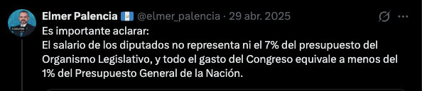 <a href="/jeanellydvg/">Jeanelly Dabeyba</a> Pero no vaya a ser por el aumento de sueldo, que hasta sale a decir estupideces con tal de defenderlo. Verdad <a href="/elmer_palencia/">Elmer Palencia 🇬🇹</a> ?