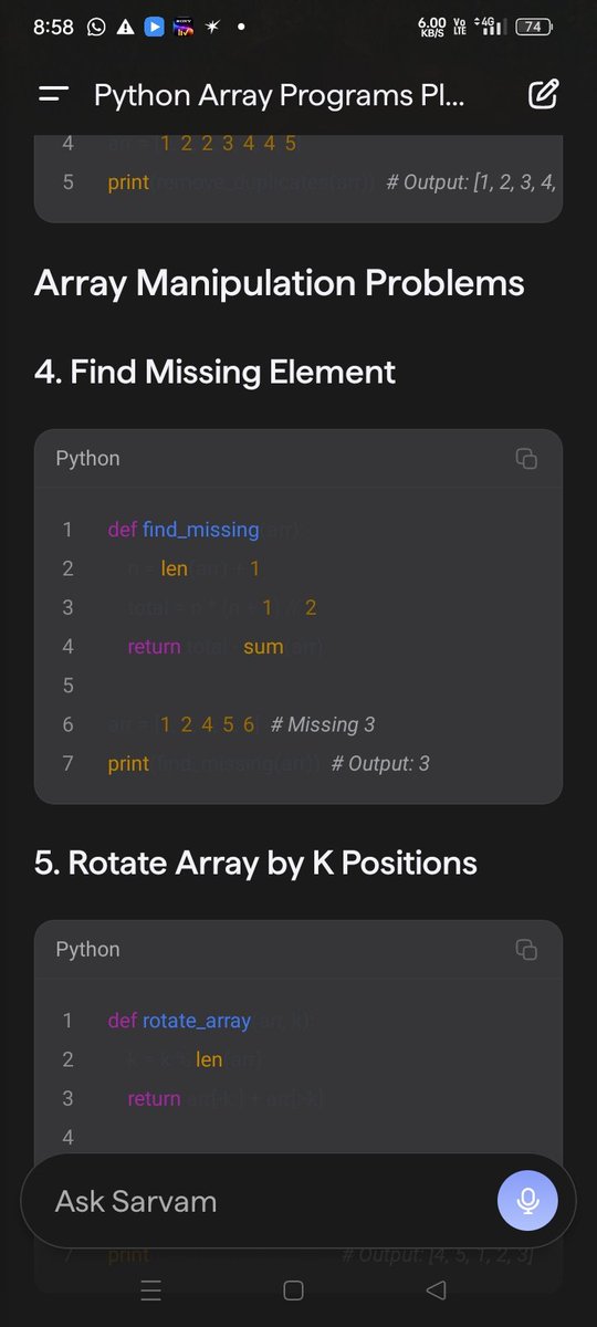 rankit018's tweet photo. @SarvamAI The coding UI is not looking good . Improve this engineering students mostly use AI for coding only. https://t.co/LR7ncBa3pN