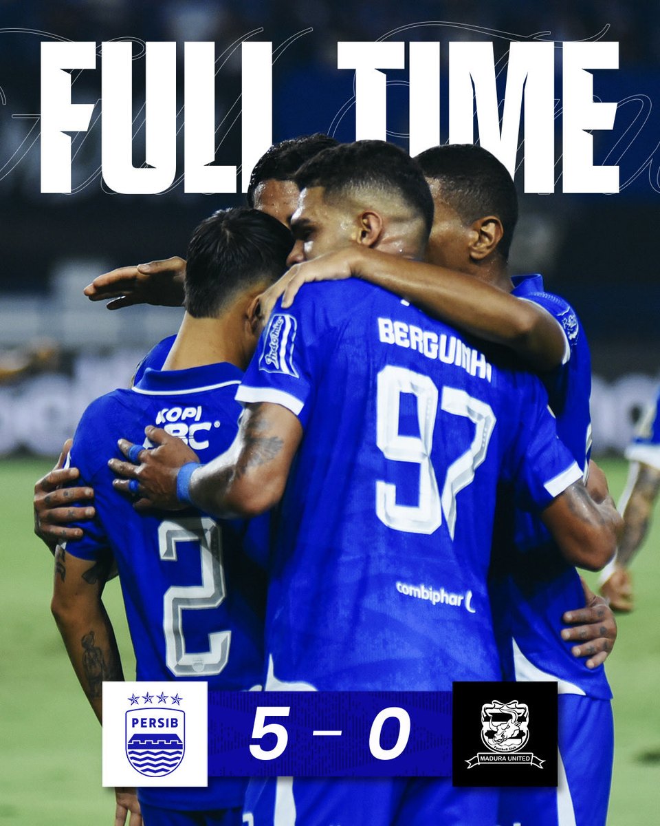 Lima gol menutup kemenangan #PERSIB di GBLA malam ini⚔️💙

#PERSIBDAY #WeArePERSIB
