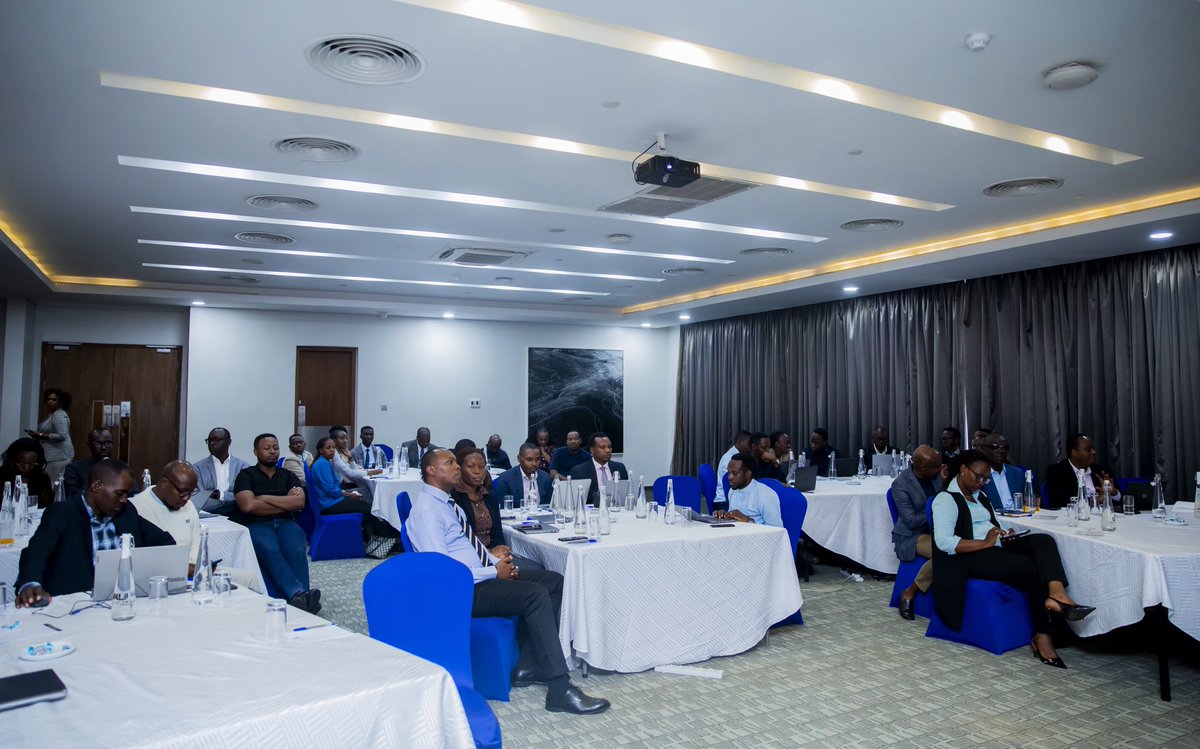 CMARwanda's tweet photo. #CMARwanda convened partners and market players to review the Draft Regulation on Intermediary Service Platform Operators aimed to modernise market infrastructure.

Ag. CEO @KarekeziEric_ stressed that inputs from stakeholders are vital to craft practical, market‑aligned rules. https://t.co/xvqUc4bVNa